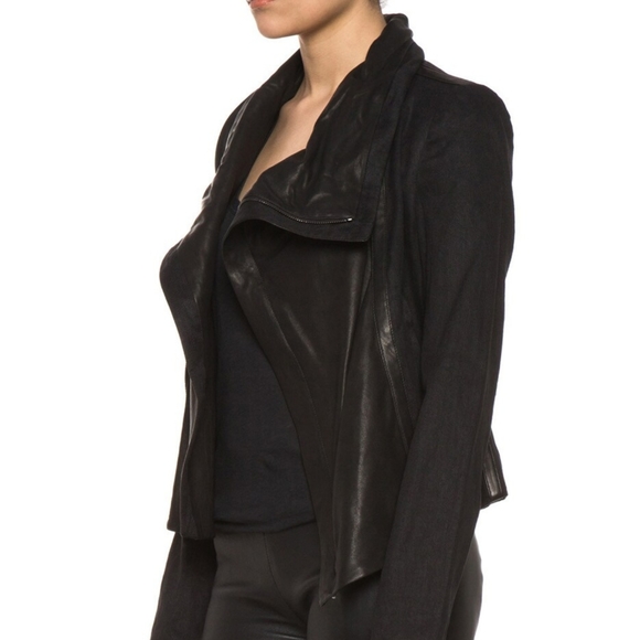 Vince Shawl Collar Leather Jacket. S - Picture 2 of 12